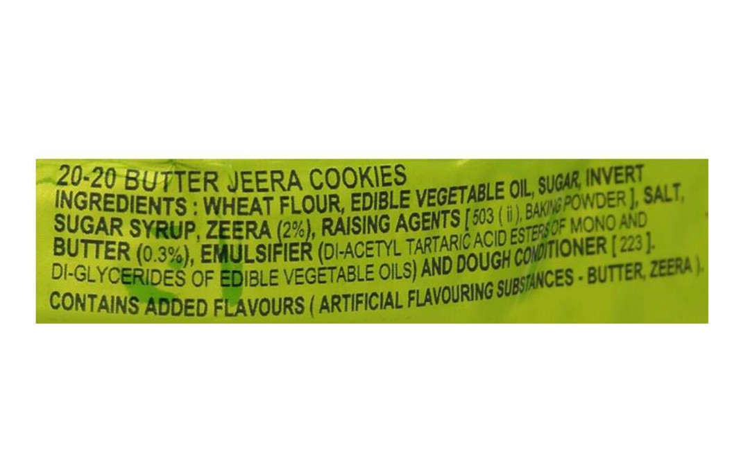Parle 20-20 Butter Jeera Cookies   Pack  90 grams